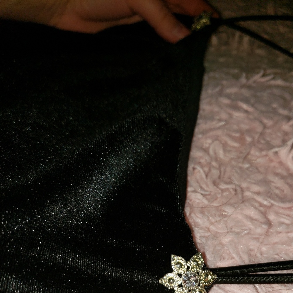 Black Velvet  Evening Gown